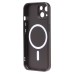 Чехол-накладка для Apple iPhone 15 (черный) SM020 Matte SafeMag