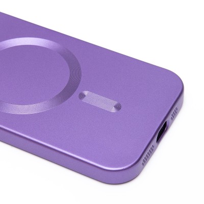 Чехол-накладка для Apple iPhone 15 (сиреневый) - SM020 Matte SafeMag