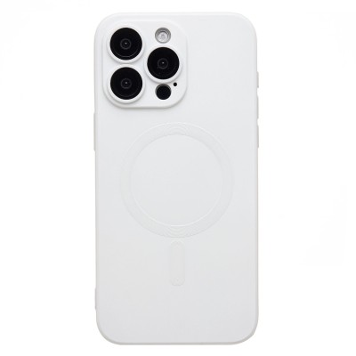 Чехол-накладка для Apple iPhone 15 Pro Max (белый) - SM020 Matte SafeMag