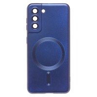 Чехол-накладка для Samsung G991 Galaxy S21 (темно-синий) - SM020 Matte SafeMag