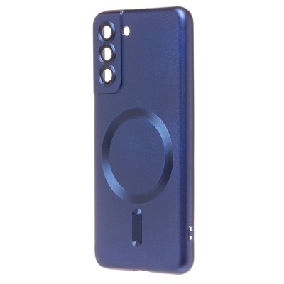 Чехол-накладка для Samsung G991 Galaxy S21 (темно-синий) - SM020 Matte SafeMag