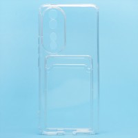 Чехол-накладка для Honor 90 (прозрачный) - SC276 с картхолдером