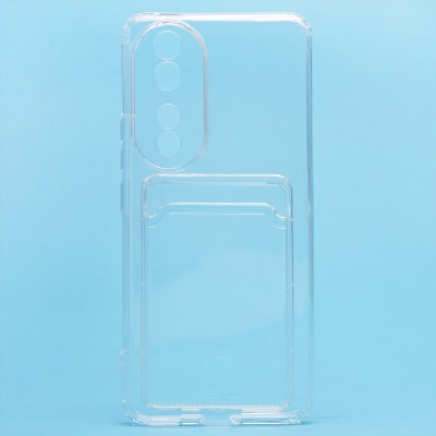 Чехол-накладка для Honor 90 (прозрачный) - SC276 с картхолдером