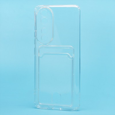 Чехол-накладка для Honor 90 (прозрачный) - SC276 с картхолдером