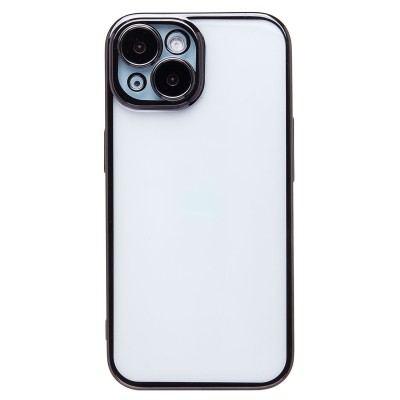 Чехол-накладка для Apple iPhone 15 (черный) - PC073 с закрытой камерой