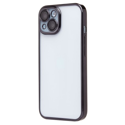 Чехол-накладка для Apple iPhone 15 (черный) - PC073 с закрытой камерой