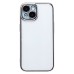 Чехол-накладка для Apple iPhone 15 (серебяный) - PC073 с закрытой камерой