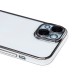 Чехол-накладка для Apple iPhone 15 (серебяный) - PC073 с закрытой камерой