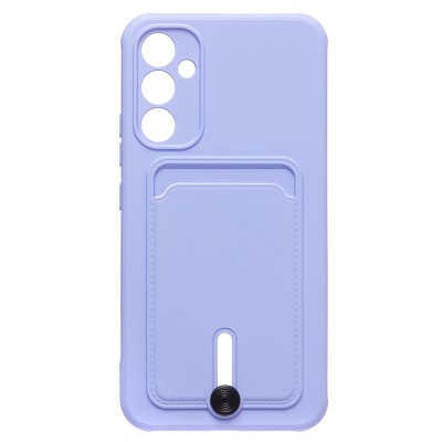 Чехол-накладка для Samsung A346 Galaxy A34 (темно-фиолетовый) - SC304 с картхолдером