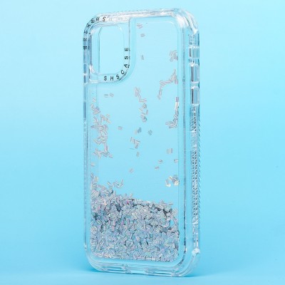 Чехол-накладка для Apple iPhone 11 (серебяный) - SC333