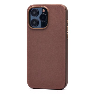 Чехол-накладка для Apple iPhone 15 Pro Max (серо-коричневый) - FineW SafeMag