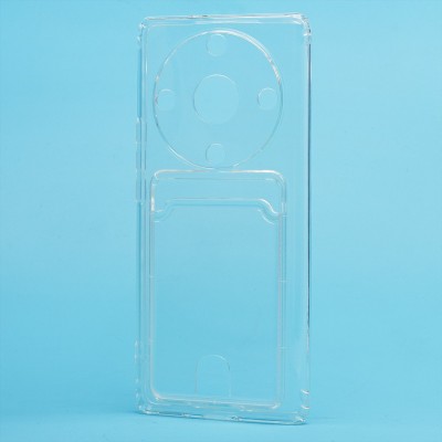 Чехол-накладка для Huawei Honor X9a (прозрачный) - SC276 с картхолдером Чехол-накладка для Huawei Honor X9a (прозрачный) - SC276 с картхолдером