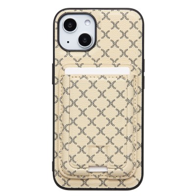 Чехол-накладка для Apple iPhone 13 (белый) - SM022 SafeMag c картхолдером