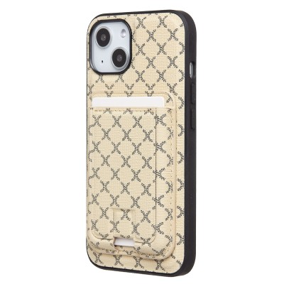 Чехол-накладка для Apple iPhone 13 (белый) - SM022 SafeMag c картхолдером