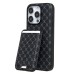 Чехол-накладка для Apple iPhone 15 Pro (черный) - SM022 SafeMag c картхолдером