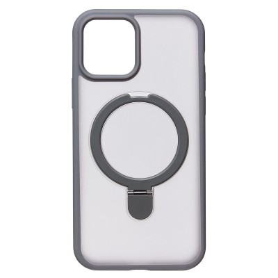 Чехол-накладка для Apple iPhone 12 (серый) - SM088 SafeMag