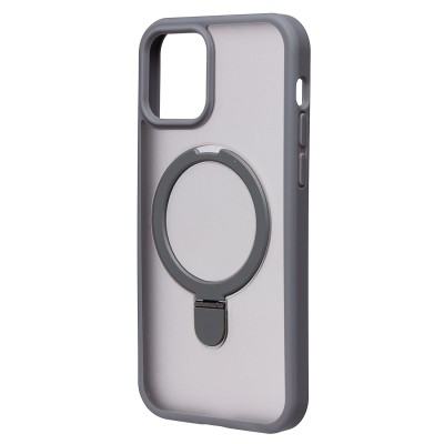 Чехол-накладка для Apple iPhone 12 (серый) - SM088 SafeMag