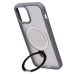 Чехол-накладка для Apple iPhone 12 (серый) - SM088 SafeMag