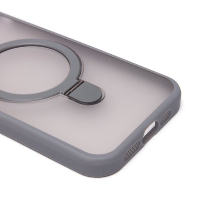 Чехол-накладка для Apple iPhone 12 (серый) - SM088 SafeMag