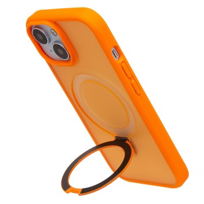 Чехол-накладка для Apple iPhone 15 (оранжевый) - SM088 SafeMag
