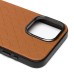 Чехол-накладка для Apple iPhone 15 Pro Max (коричневый) - SM089 SafeMag экокожа