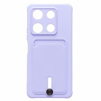 Чехол-накладка для Infinix Note 30 Pro (светло-фиолетовый) - SC304 с картхолдером Чехол-накладка для Infinix Note 30 Pro (светло-фиолетовый) - SC304 с картхолдером