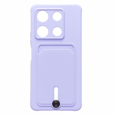 Чехол-накладка для Infinix Note 30 Pro (светло-фиолетовый) - SC304 с картхолдером