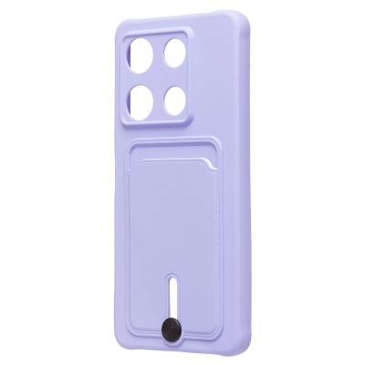 Чехол-накладка для Infinix Note 30 Pro (светло-фиолетовый) - SC304 с картхолдером Чехол-накладка для Infinix Note 30 Pro (светло-фиолетовый) - SC304 с картхолдером