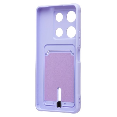 Чехол-накладка для Infinix Note 30 Pro (светло-фиолетовый) - SC304 с картхолдером Чехол-накладка для Infinix Note 30 Pro (светло-фиолетовый) - SC304 с картхолдером