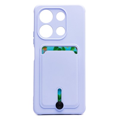 Чехол-накладка для Infinix Note 30 4G (светло-фиолетовый) - SC304 с картхолдером