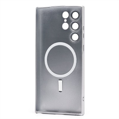 Чехол-накладка для Samsung Galaxy S22 Ultra (титановый) - SM020 Matte SafeMag