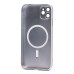 Чехол-накладка для Apple iPhone 11 (титановый) - SM020 Matte SafeMag