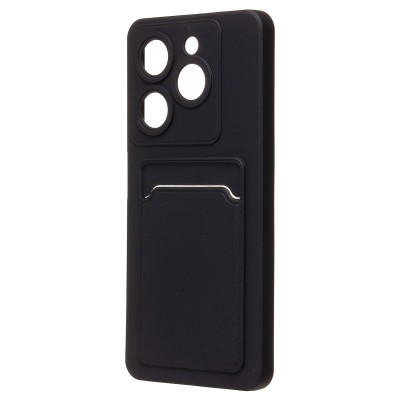 Чехол-накладка для Infinix Smart 8 Pro (черный) - SC337 с картхолдером