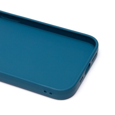 Чехол-накладка для Apple iPhone 14 Pro (синий) - PC084 экокожа