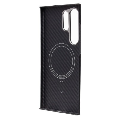 Чехол-накладка для Samsung Galaxy S24 Ultra (черный) Cellis SM009 POSH KEVLAR SafeMag