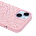 Чехол-накладка для Apple iPhone 15 россыпь кристаллов (розовый) - PC071 POSH SHINE