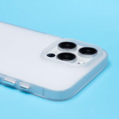 Чехол-накладка для Apple iPhone 15 Pro Max (матовый прозрачный) - PC089