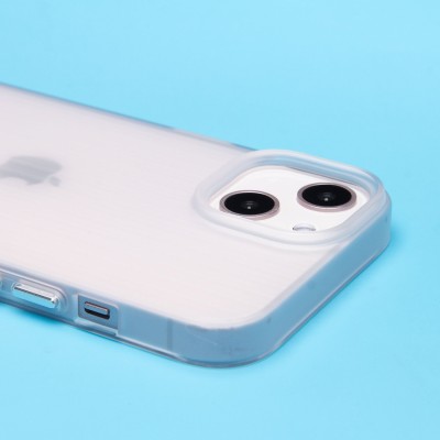 Чехол-накладка для Apple iPhone 13 (матовый прозрачный) - PC089