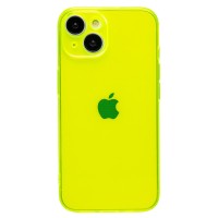 Чехол-накладка для Apple iPhone 15 (прозрачный/желтый) - SC344