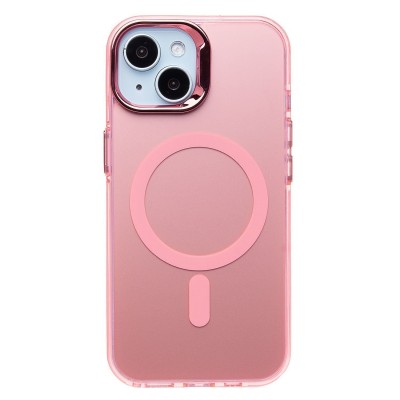 Чехол-накладка для Apple iPhone 15 (розовый) - SM025 SafeMag