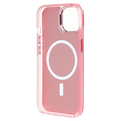 Чехол-накладка для Apple iPhone 15 (розовый) - SM025 SafeMag