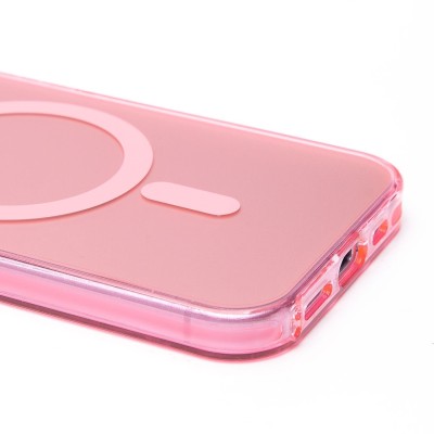 Чехол-накладка для Apple iPhone 15 (розовый) - SM025 SafeMag