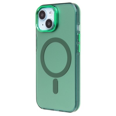 Чехол-накладка для Apple iPhone 15 (зеленый) - SM025 SafeMag