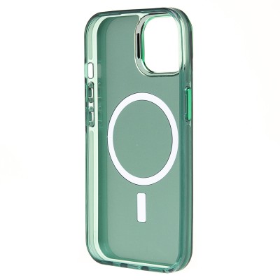 Чехол-накладка для Apple iPhone 15 (зеленый) - SM025 SafeMag