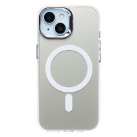 Чехол-накладка для Apple iPhone 15 (белый) - SM025 SafeMag