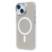 Чехол-накладка для Apple iPhone 15 (белый) - SM025 SafeMag