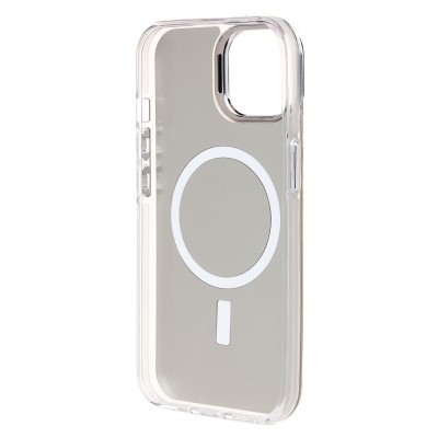 Чехол-накладка для Apple iPhone 15 (белый) - SM025 SafeMag
