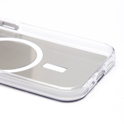 Чехол-накладка для Apple iPhone 15 (белый) - SM025 SafeMag