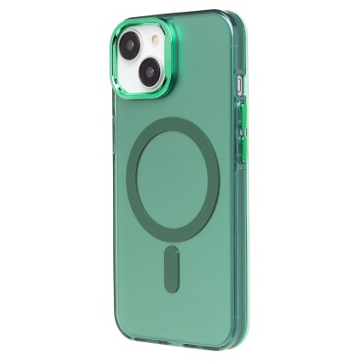 Чехол-накладка для Apple iPhone 14 (зеленый) - SM025 SafeMag