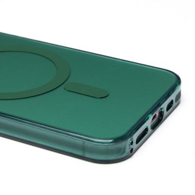 Чехол-накладка для Apple iPhone 14 (зеленый) - SM025 SafeMag